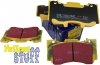 Przednie klocki YellowStuff + NAWIERCANE NACINANE tarcze hamulcowe 352mm EBC seria GD Ford Mustang 2015-