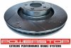 Przednie klocki + WIERCONE tarcze hamulcowe 352mm POWERSTOP Ford Mustang 2015-