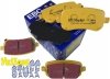 Tylne klocki YellowStuff + NAWIERCANE NACINANE tarcze hamulcowe 305mm EBC seria GD Dodge Caravan 2008-