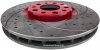 Przednia WIERCONA nacinana wentylowana tarcza hamulcowa RED Jeep Renegade 2015-2023