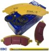 Przednie klocki YellowStuff + nawiercone nacinane tarcze hamulcowe EBC seria GD Dodge RAM 1500 2006-