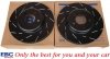 Przednie CERAMICZNE klocki RedStuff + NACINANE tarcze hamulcowe 320mm EBC seria USR Dodge Challenger RWD V6