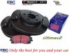 Przednie klocki Ultimax2 + tarcze hamulcowe 320mm EBC seria PREMIUM Dodge Charger RWD V6