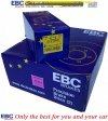 Przednie klocki YellowStuff + WIERCONE NACINANE tarcze hamulcowe 293mm EBC serii GD Ford Mustang 2005-2010