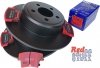 Tylne CERAMICZNE klocki RedStuff + NIE WENTYLOWANE tarcze hamulcowe EBC seria PREMIUM Dodge Challenger RWD