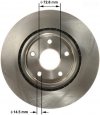 Oryginalna MOPAR tarcza hamulcowa przednia 330mm Dodge Caravan 2012-