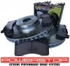 Przednie klocki Z26 + tarcze hamulcowe POWERSTOP 380mm Ford Mustang GT 2015- brembo system