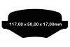 Tylne klocki Ultimax2 + tarcze hamulcowe 330mm EBC seria Premium Lincoln MKT 2010-2019