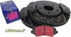 Przednie klocki Ultimax2 + NAWIERCANE NACINANE tarcze hamulcowe 302mm EBC seria GD Fiat Freemont -2012