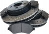 Klocki + WIERCONE tarcze hamulcowe przednie 302mm Jeep Liberty 2008-