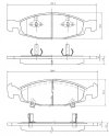Klocki hamulcowe przednie BREMBO Jeep Grand Cherokee 1999-2002 Teves
