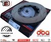 Przednie klocki EBC GreenStuff + tarcze hamulcowe DBA T3 Dodge Challenger SRT Hellcat Demon -2020