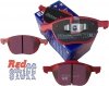 Przednie CERAMICZNE klocki RedStuff + NAWIERCANE NACINANE tarcze hamulcowe 300mm EBC seria GD Ford Escape FWD 2013-2019
