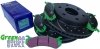 Przednie klocki GreenStuff + NAWIERCANE NACINANE tarcze hamulcowe EBC seria GD GMC Yukon -2006
