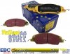 Przednie klocki YellowStuff + NACINANE tarcze hamulcowe 293mm EBC serii USR Ford Mustang 2005-2010