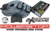Przednie klocki Z26 + WIERCONE NACINANE tarcze hamulcowe POWERSTOP Chevrolet Corvette C8 2020- exc. Z51