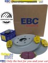 Tylne klocki YellowStuff + tarcze hamulcowe 328mm EBC seria Premium Dodge Caravan 2012-