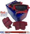 Tylne CERAMICZNE klocki RedStuff + WENTYLOWANE tarcze hamulcowe EBC seria PREMIUM Dodge Challenger