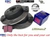 Tylne klocki Ultimax2 + NACINANE NIE WENTYLOWANE tarcze hamulcowe EBC seria USR Lancia Thema RWD 3,6 V6