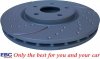 Przednie klocki GreenStuff + NAWIERCANE NACINANE tarcze hamulcowe 330mm EBC seria GD Chrysler Pacifica FWD 2017-
