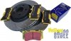 Przednie klocki YellowStuff + NAWIERCANE NACINANE tarcze hamulcowe 352mm EBC seria GD Ford Mustang 2015-