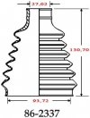 Osłona przegubu napędowego zewnętrznego Cadillac CTS 2004-2007