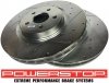 Przednia WIERCONA nacinana tarcza hamulcowa 380mm POWERSTOP Jeep Grand Cherokee SRT 2012-