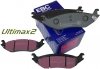 Tylne klocki Ultimax2 + nacinane tarcze hamulcowe EBC seria USR Chrysler Aspen