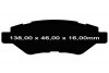 Klocki hamulcowe tylne EBC GreenStuff Cadillac SRX 2010-