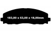 Przednie klocki Ultimax2 + NAWIERCANE NACINANE tarcze hamulcowe 330mm EBC seria GD Volkswagen Routan 2012-
