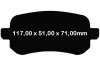 Tylne klocki GreenStuff + NACINANE tarcze hamulcowe 305mm EBC seria USR Fiat Freemont -2013
