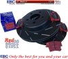 Tylne CERAMICZNE klocki RedStuff + NACINANE WENTYLOWANE tarcze hamulcowe EBC seria USR Dodge Challenger