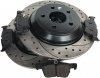 Tylne klocki + WIERCONE NACINANE tarcze hamulcowe 302mm BLACK Ford Bronco Sport 2021-