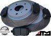Tylne klocki + NACINANE tarcze hamulcowe 305mm ATM SLOTTED RAM Cargo Van -2015