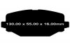 Tylne klocki Ultimax2 + tarcze hamulcowe 328mm EBC seria Premium Fiat Freemont 2012-