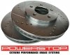 Przednie klocki Z26 + WIERCONE tarcze hamulcowe 293mm POWERSTOP Ford Mustang 2005-2010