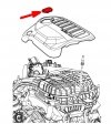 Zaślepka korek górnej osłony silnika Fiat Freemont 3,6 V6