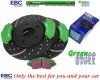 Przednie klocki GreenStuff + NAWIERCANE NACINANE tarcze hamulcowe 302mm EBC seria GD Fiat Freemont -2012
