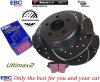Tylne klocki Ultimax2 + WIERCONE NACINANE tarcze hamulcowe EBC seria GD Chrysler 300C RWD V6