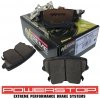 Tylne klocki Z26 + WIERCONE NACINANE NIE wentylowane tarcze hamulcowe POWERSTOP Dodge Charger