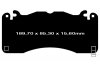 Przednie klocki YellowStuff + tarcze hamulcowe EBC seria USR Ford Mustang 5,0 V8 2015-