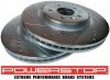 Przednie klocki Z36 + WIERCONE tarcze hamulcowe 325mm POWERSTOP Ford Flex 2012-2019