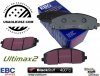 Przednie klocki Ultimax2 + NACINANE tarcze hamulcowe 330mm EBC seria USR Dodge Caravan 2012-