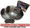 Przednie klocki Z16 + WIERCONE nacinane tarcze hamulcowe POWERSTOP 320mm Dodge Magnum