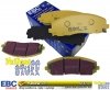Przednie klocki YellowStuff + NAWIERCANE NACINANE tarcze hamulcowe 330mm EBC seria GD RAM Cargo Van 2012-