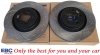 Przednie klocki RedStuff + NAWIERCANE NACINANE tarcze hamulcowe 352mm EBC seria GD Ford Mustang 2015-