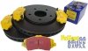 Przednie klocki YellowStuff + tarcze hamulcowe 302mm EBC seria Premium Dodge Journey -2012
