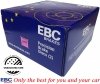 Przednia NACINANA tarcza hamulcowa 320mm EBC seria USR Chrysler 300C RWD V6 zacisk 1-tłok