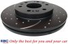 Przednie klocki Ultimax2 + NAWIERCANE NACINANE tarcze hamulcowe 330mm EBC seria GD Chevrolet Tahoe 2009-