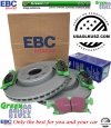 Przednie klocki GreenStuff + tarcze hamulcowe 350mm EBC seria PREMIUM Dodge Durango 2011-